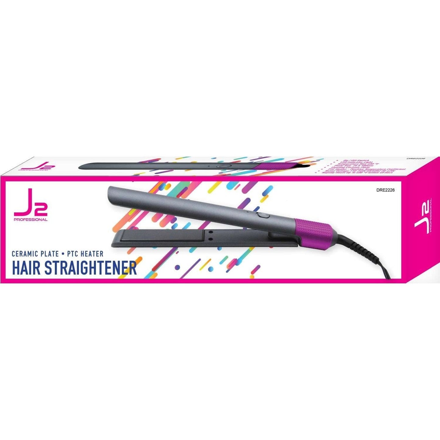 J2 Hair Tool Flat Iron Straightener