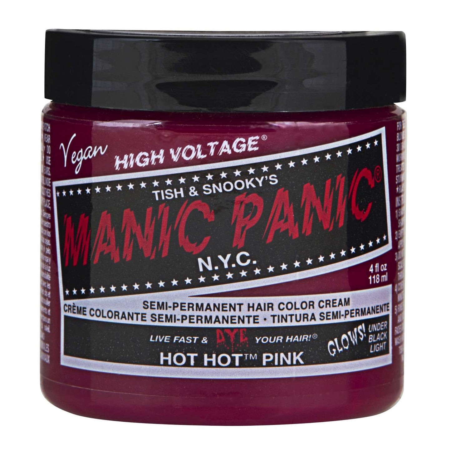Manic Panic Semi Permanent Cream Hair Color - Hot Hot Pink 4 Oz