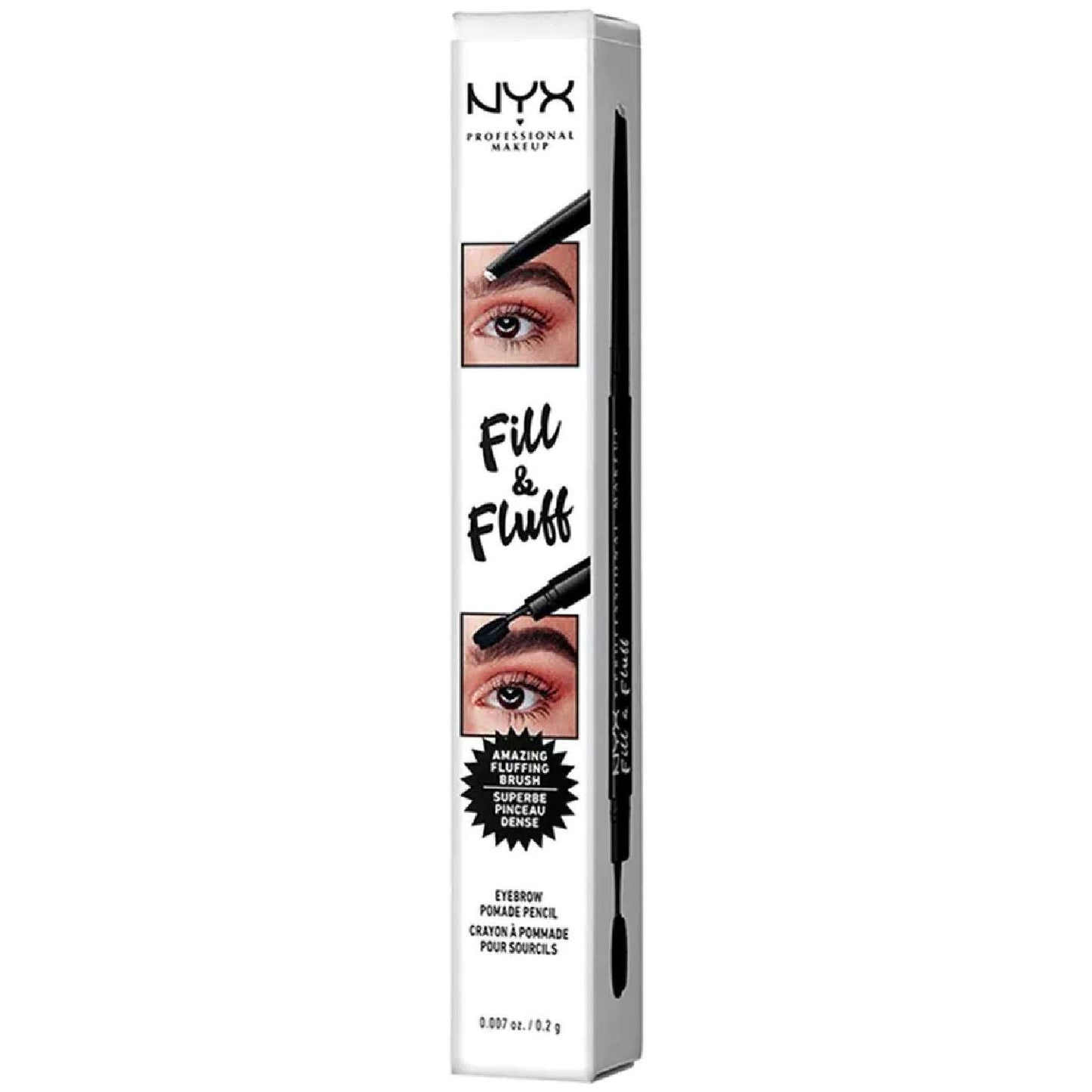 NYX Fill Fluff Eyebrow Pomade Pencil 09 - Clear 0.007 Oz