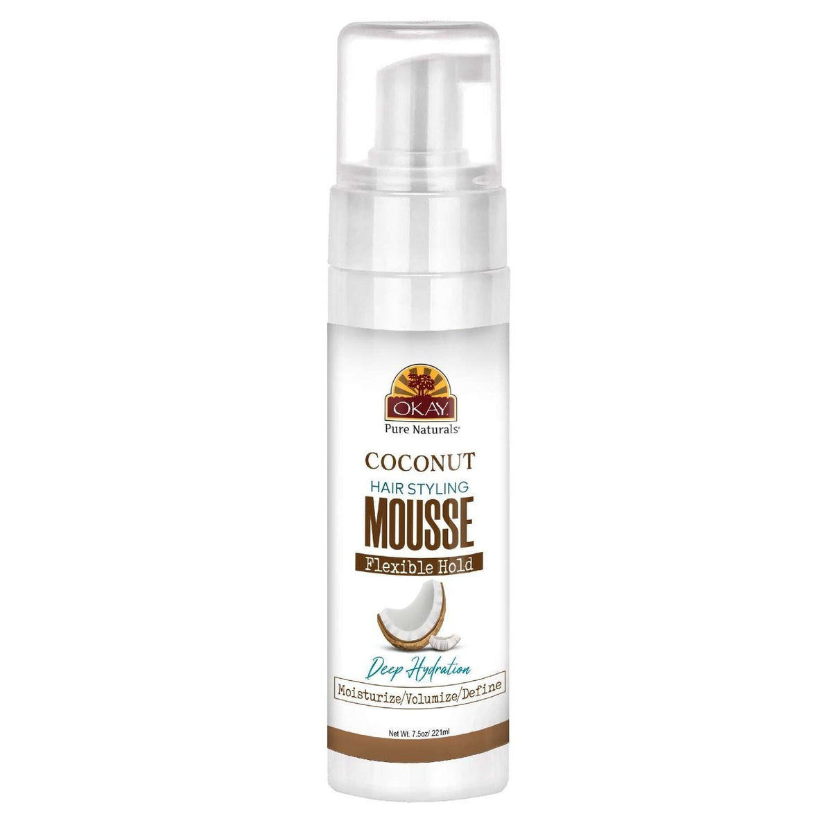 Okay Coconut Hair Styling Mousse 7.5 Oz