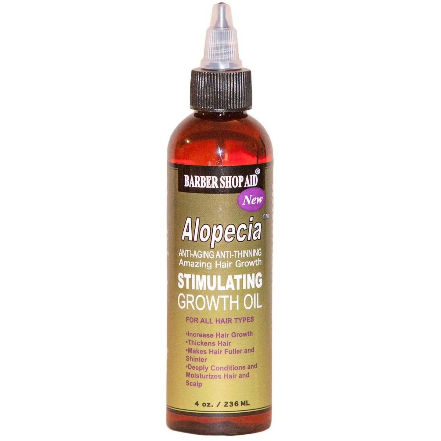 Barber Shop Aid Alopecia Stimulating Growth Oil 4Oz