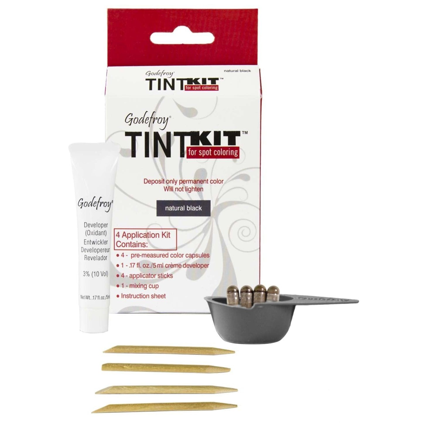 Instant Eyebrow Tint Sensitive - 12 Pc Display - 3 Jet Black 3 Nat Black. 3 Dk Brown 3 Med Brown