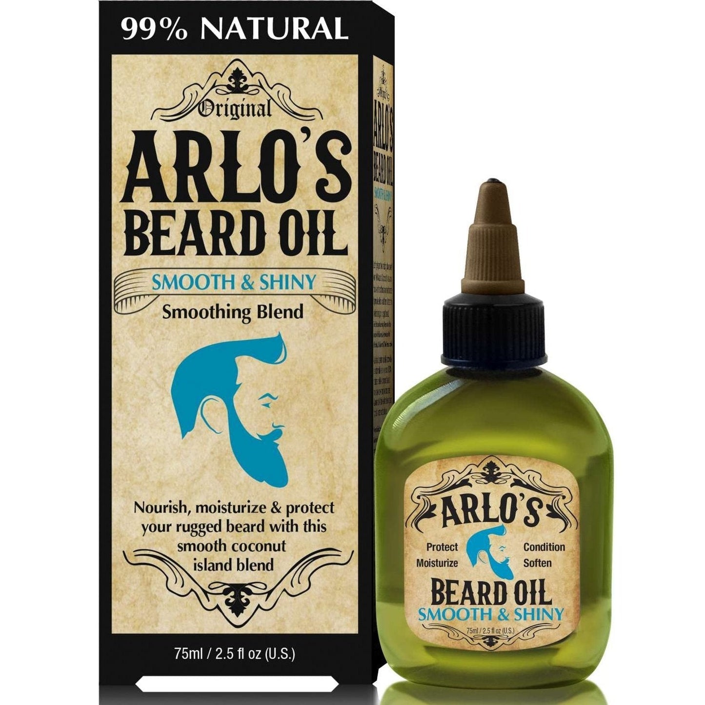 Arlos Beard Oil Smooth Shiny Coconut