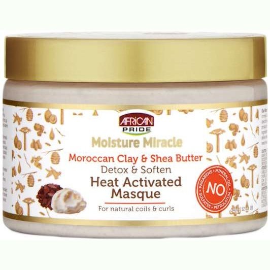 African Pride Moisture Miracle Detox Soften Heat Activated Masque 12 Oz