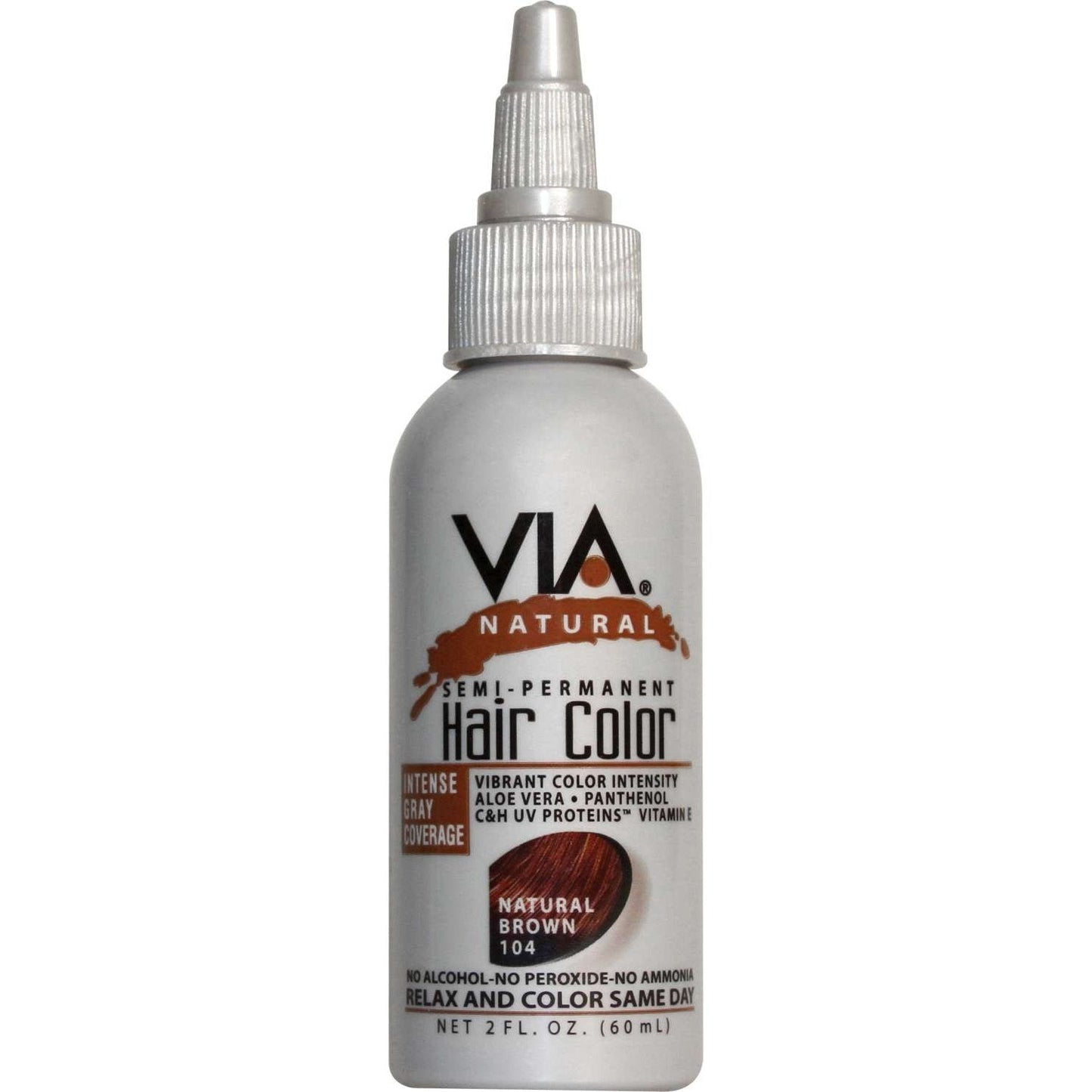 Via Natural Hair Color  104 Natural Brownn